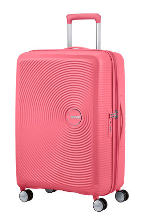 American Tourister Soundbox 67cm erweiterbarer rosa Koffer