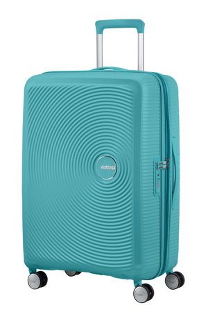 American Tourister Soundbox 67cm großer blauer Koffer
