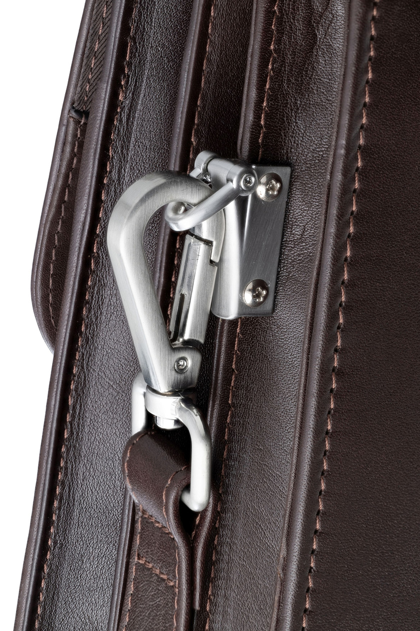 Valentini Ambassador 605 Aktentasche aus braunem Leder