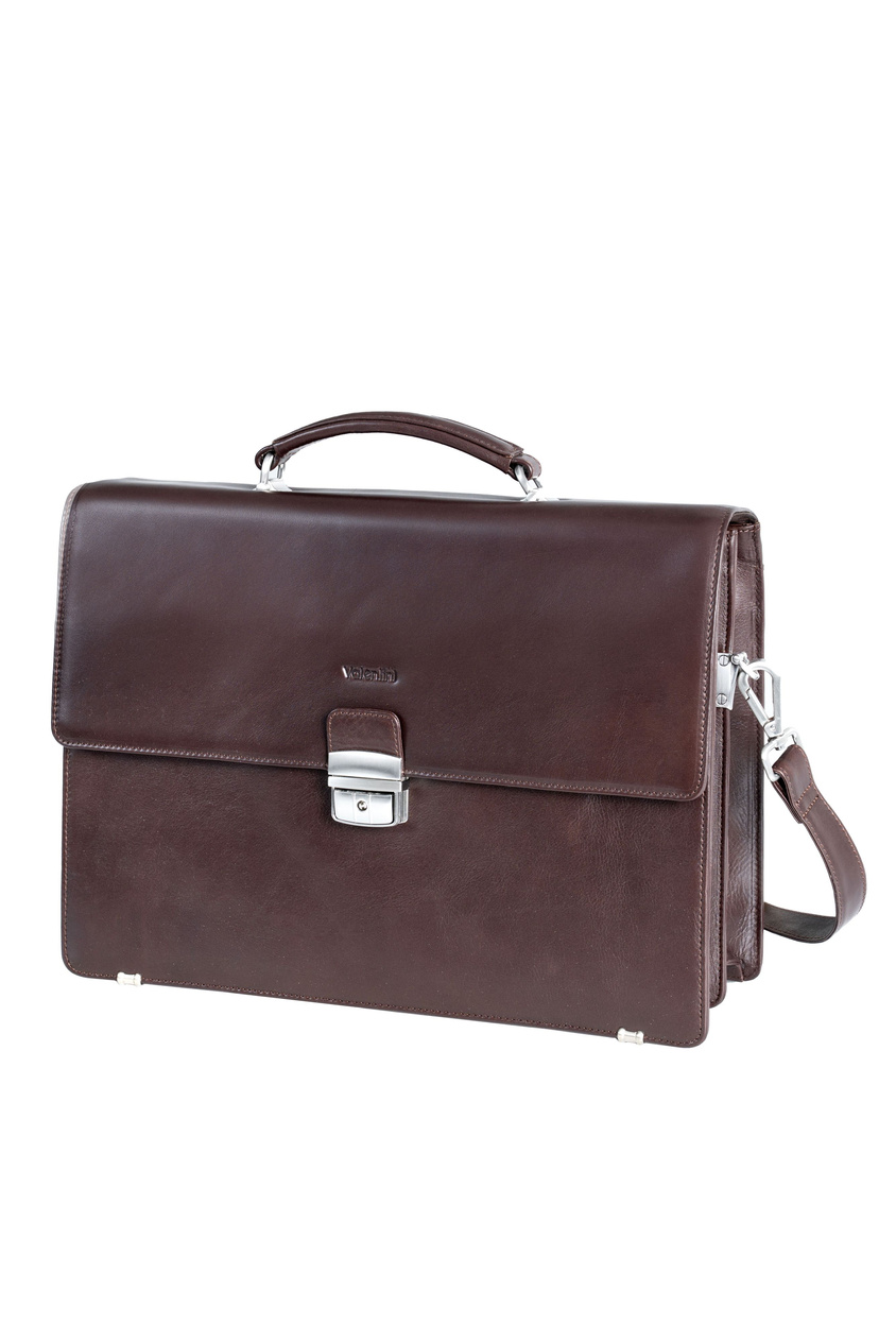 Valentini Ambassador 613 Aktentasche aus braunem Leder