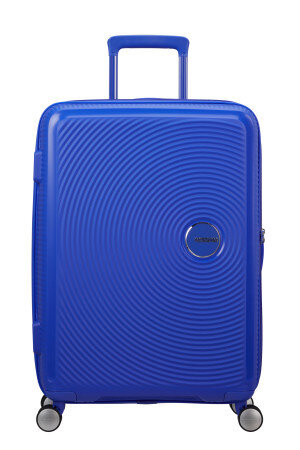Walizka American Tourister Soundbox 67cm powiększana niebieska