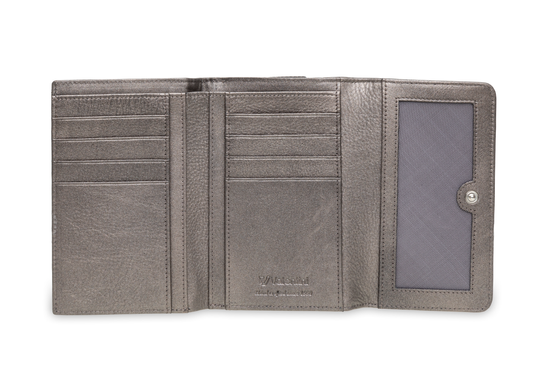 Valentini Damengeldbörse Metallic P62 silber