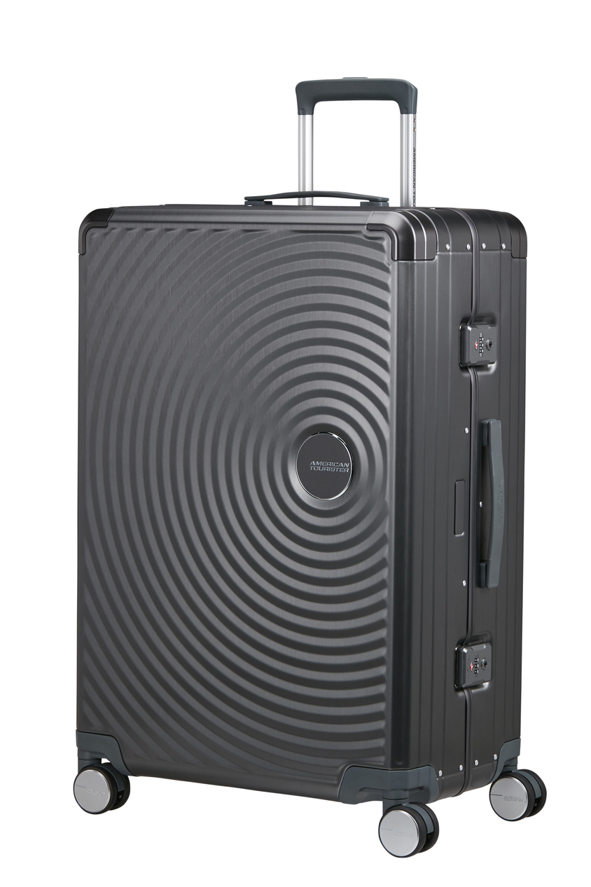 American Tourister Soundbox Alu Koffer 77cm Silber