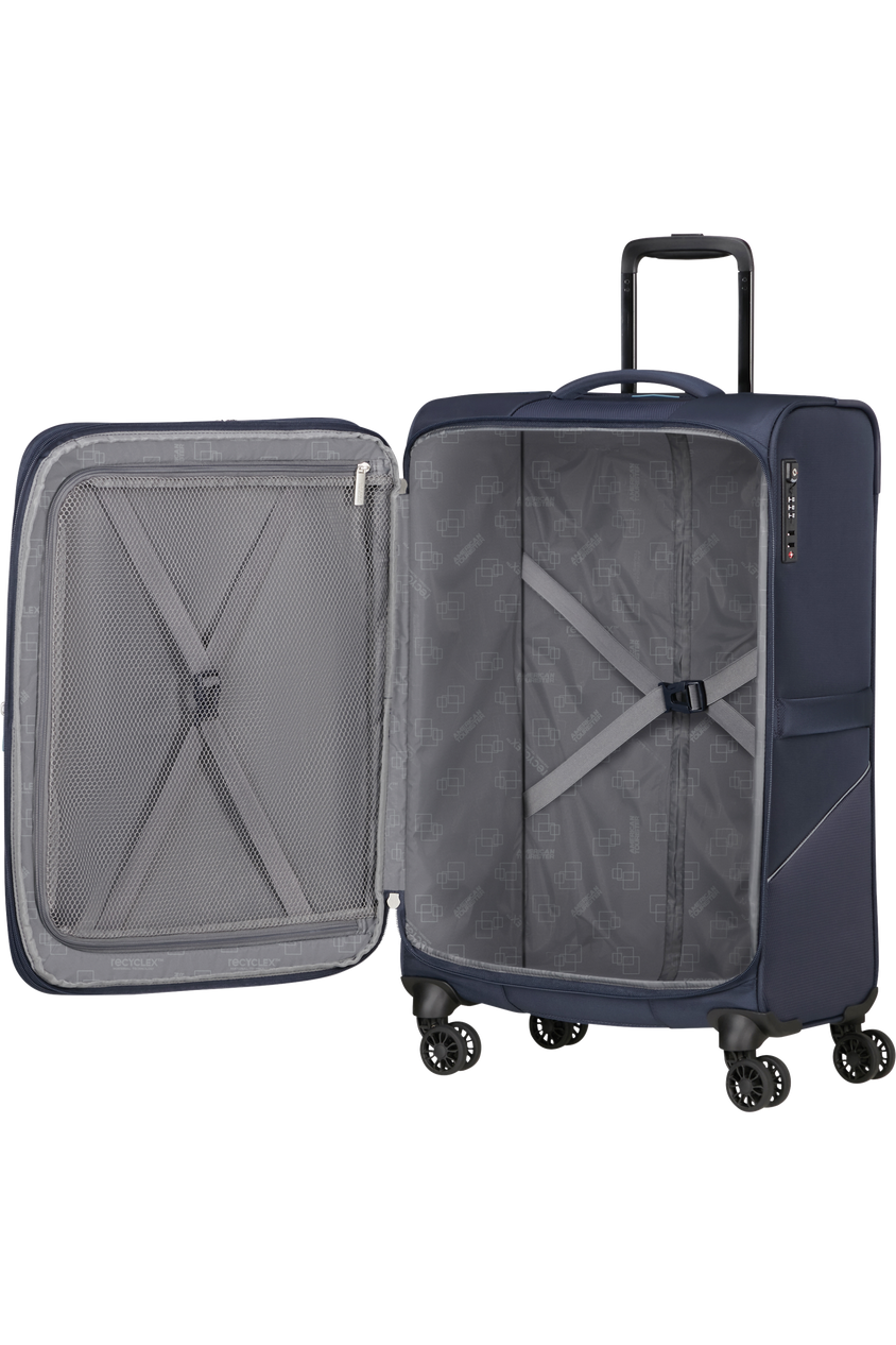 American Tourister Summerride Koffer 69 cm erweitert Marineblau