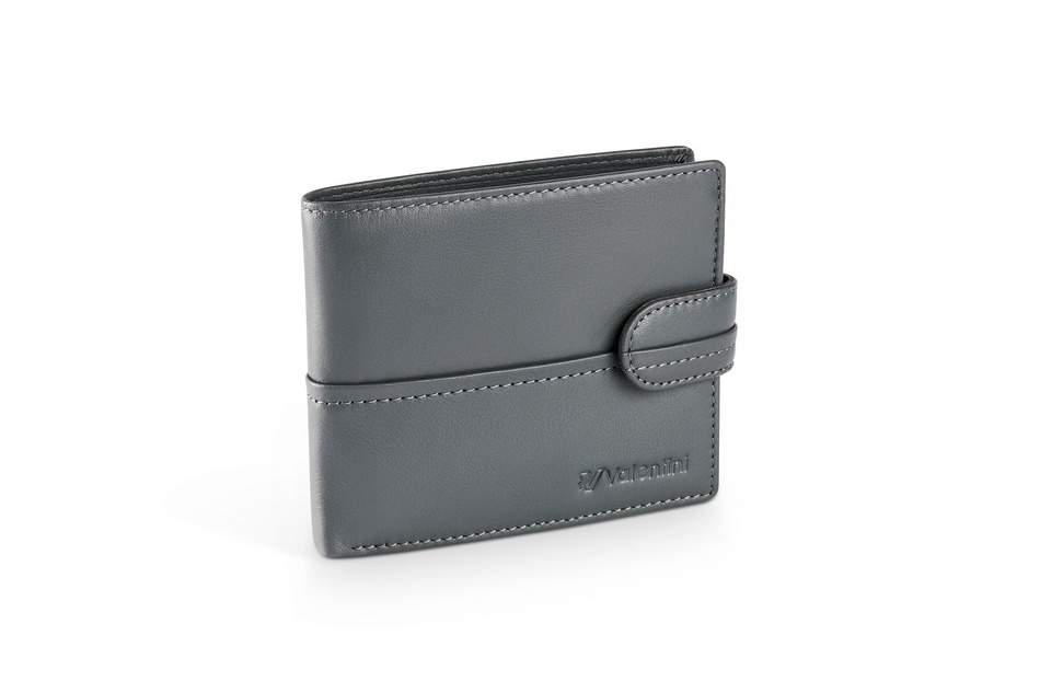 Valentini Black & Red Diamond Herrengeldbörse 502P grau