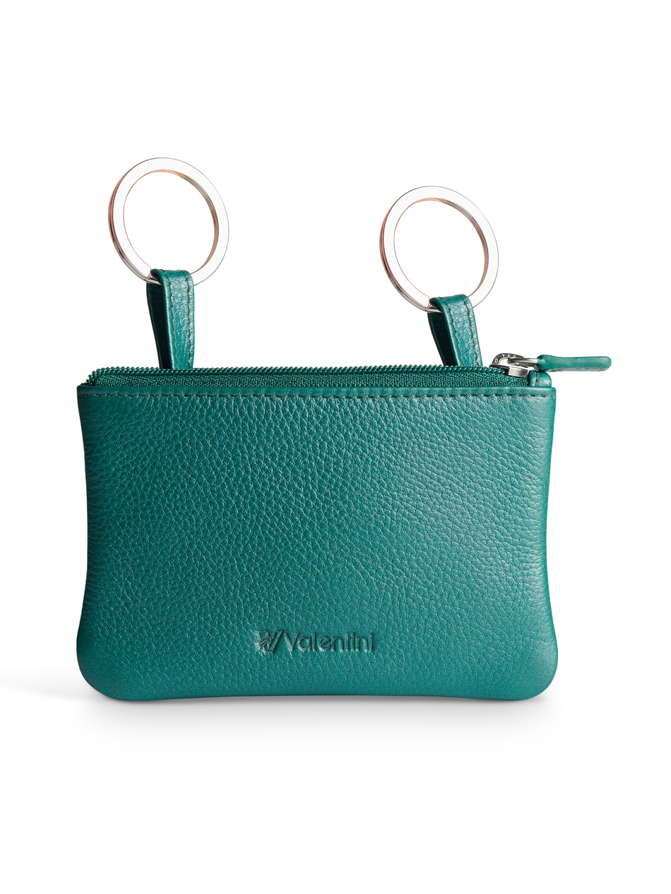 Valentini Metallic 328 grünes Schlüsseletui