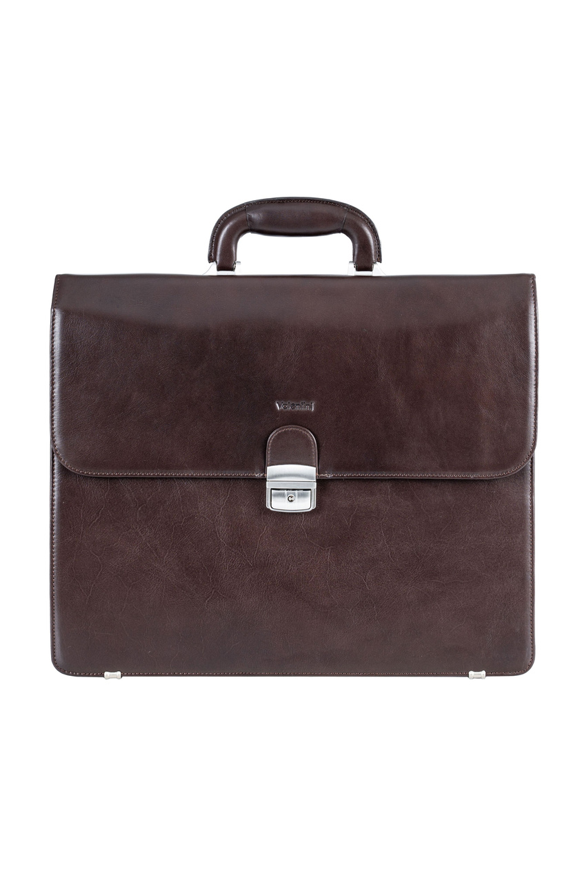 Valentini Ambassador 605 Aktentasche aus braunem Leder