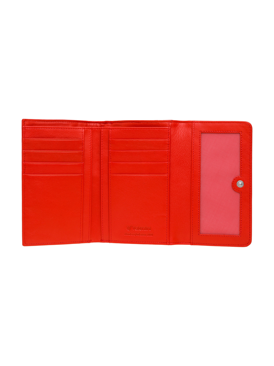 Valentini Damengeldbörse Metallic P62 rot