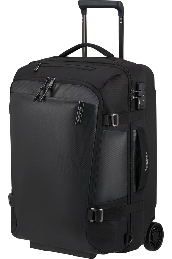 Samsonite Armox 55 cm schwarze Rolltasche/Rucksack