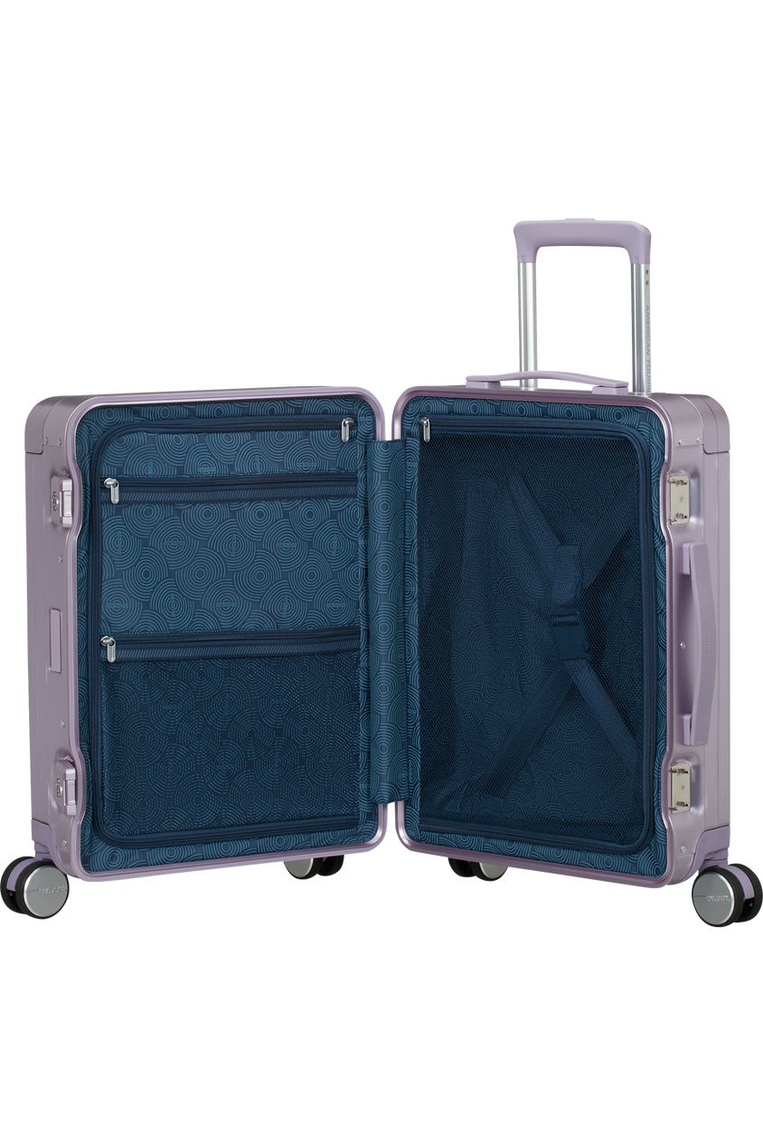 American Tourister Soundbox Alu Kabinenkoffer 55cm Lila