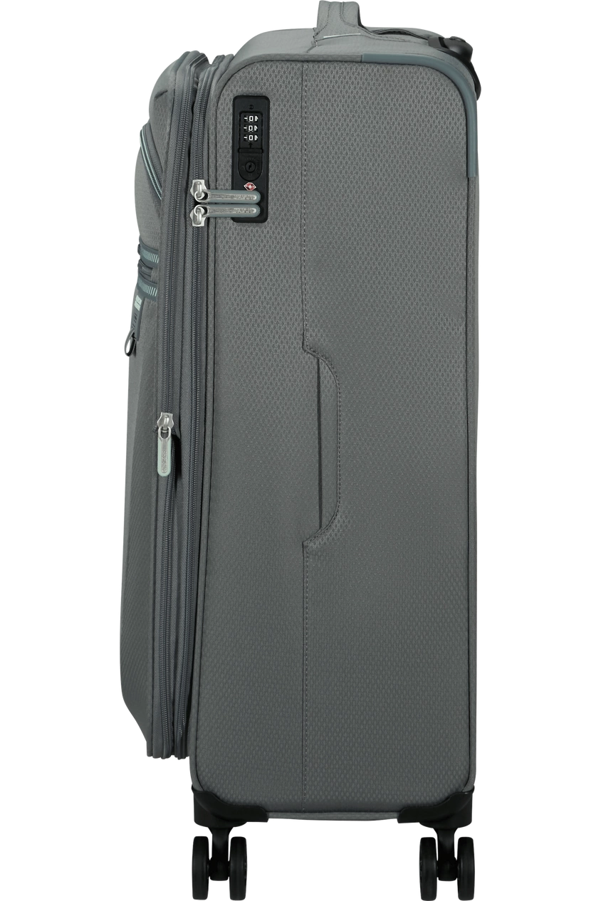 American Tourister Aerospin Koffer 69 cm Ausziehbar Grau