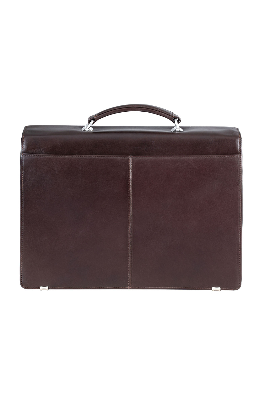 Valentini Ambassador 613 Aktentasche aus braunem Leder