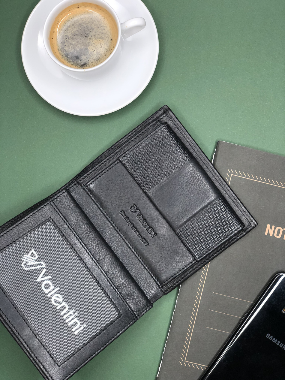 Valentini Eibe 734 Herrengeldbörse schwarz