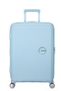 American Tourister Soundbox 67cm Koffer, vergrößerbar, hellblau