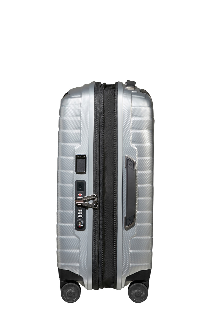 Samsonite Proxis 55cm Handgepäckkoffer, erweiterbar silber