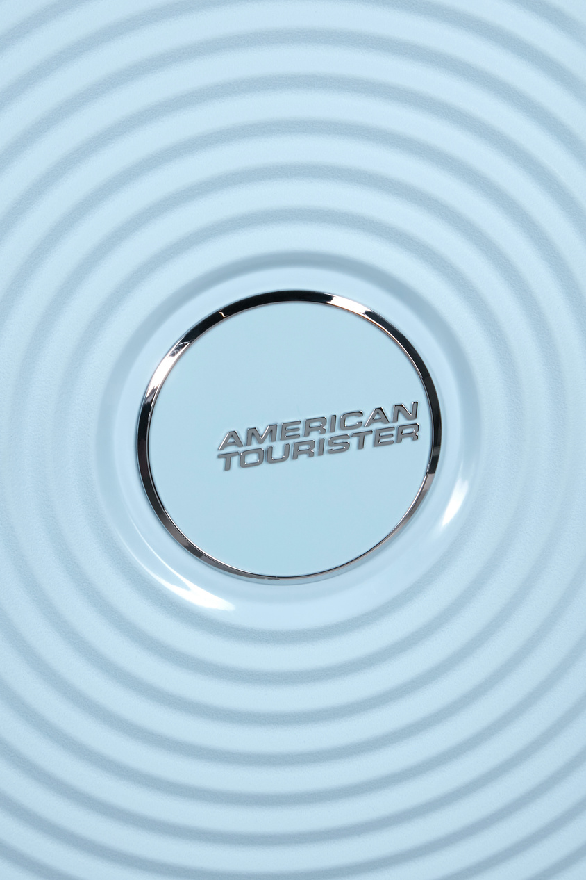 Walizka American Tourister Soundbox 67cm powiększana niebieska jasna