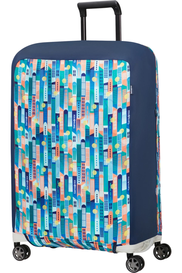 Pokrowiec na walizkę Samsonite M miejski print