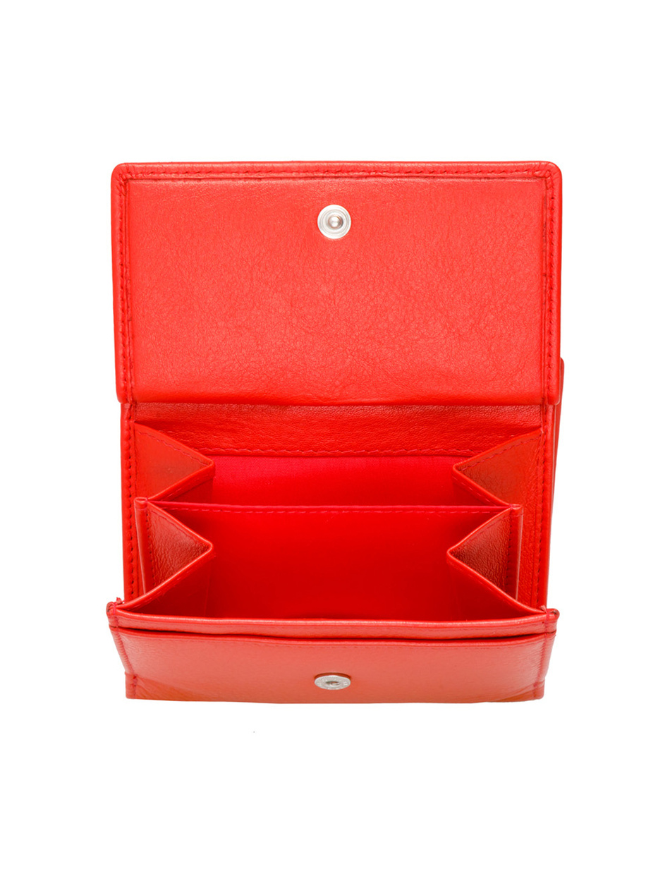 Valentini Damengeldbörse Metallic 447 rot