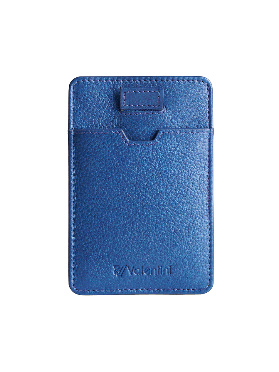 Valentini Metallic 014 blaues Karten- und Dokumentenetui