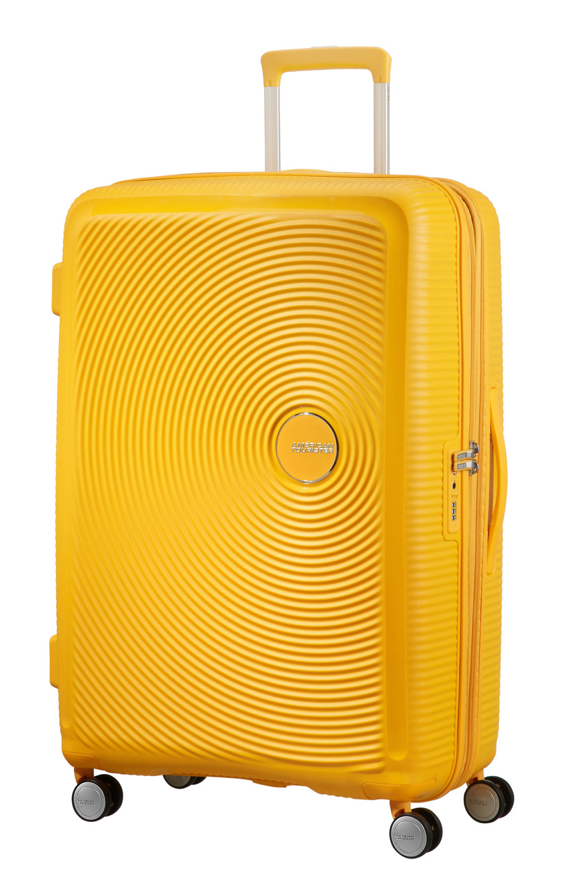Walizka American Tourister Soundbox 77cm powiększana żółta