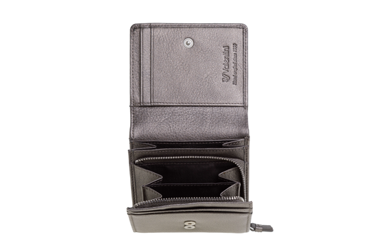 Valentini Damengeldbörse Metallic 123 silber