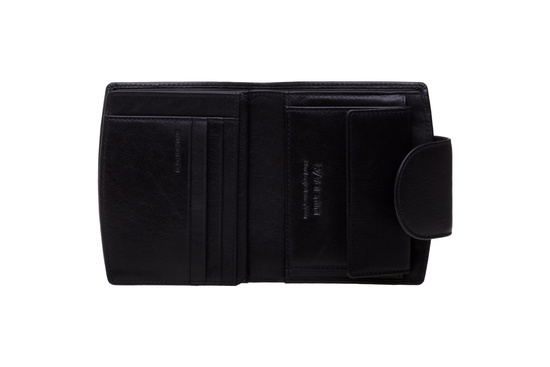 Valentini Metal Sticker Damenbrieftasche P21 schwarz