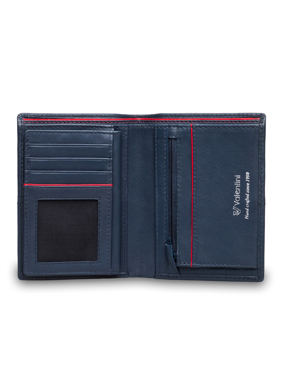 Valentini Black & Red Diamond 265 Herrengeldbörse in marineblau