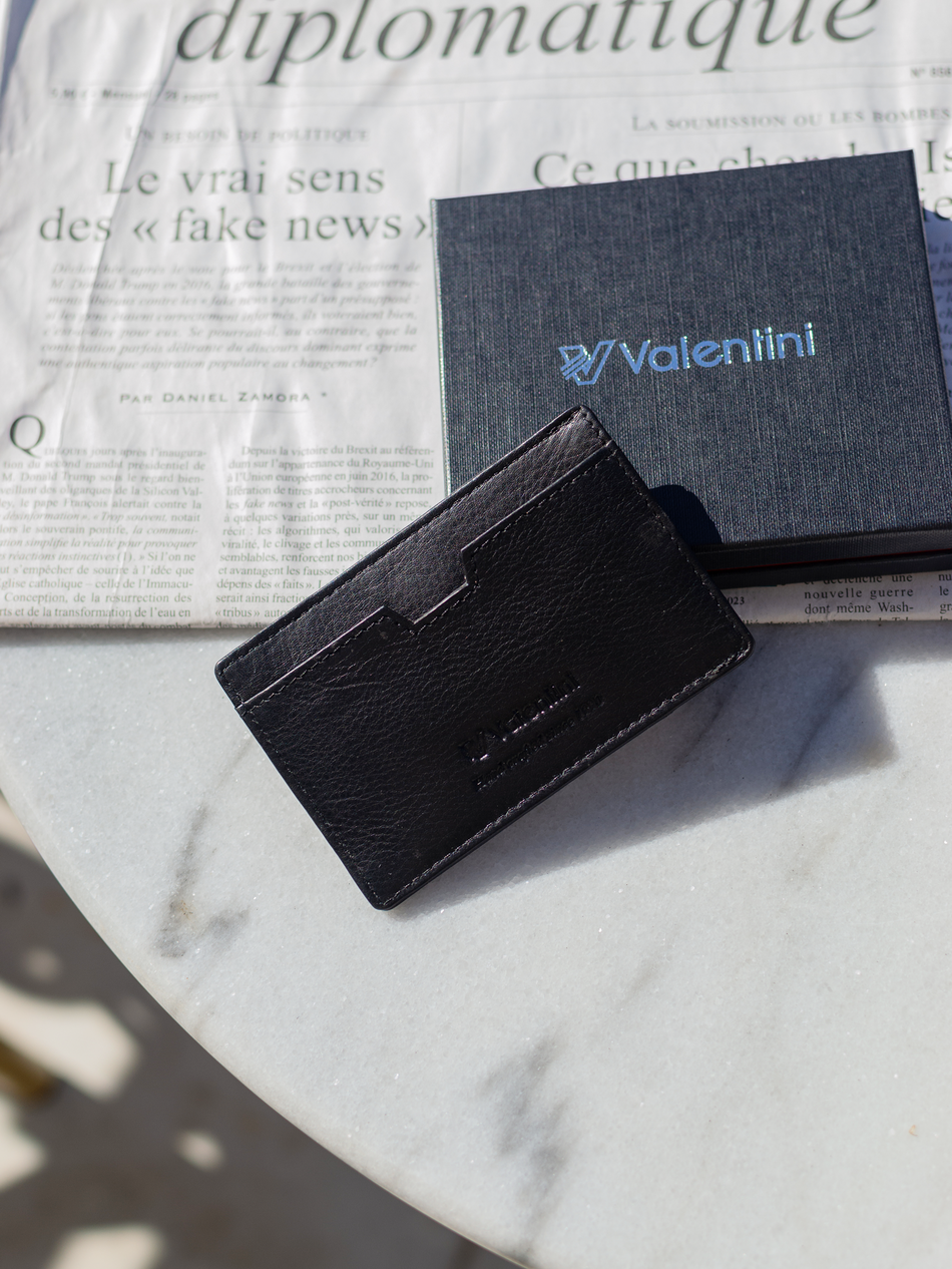 Valentini Trophy 014 schwarzes Karten- und Dokumentenetui