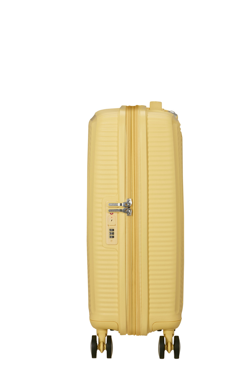 Walizka kabinowa American Tourister Soundbox 55cm powiększana żółta jasna