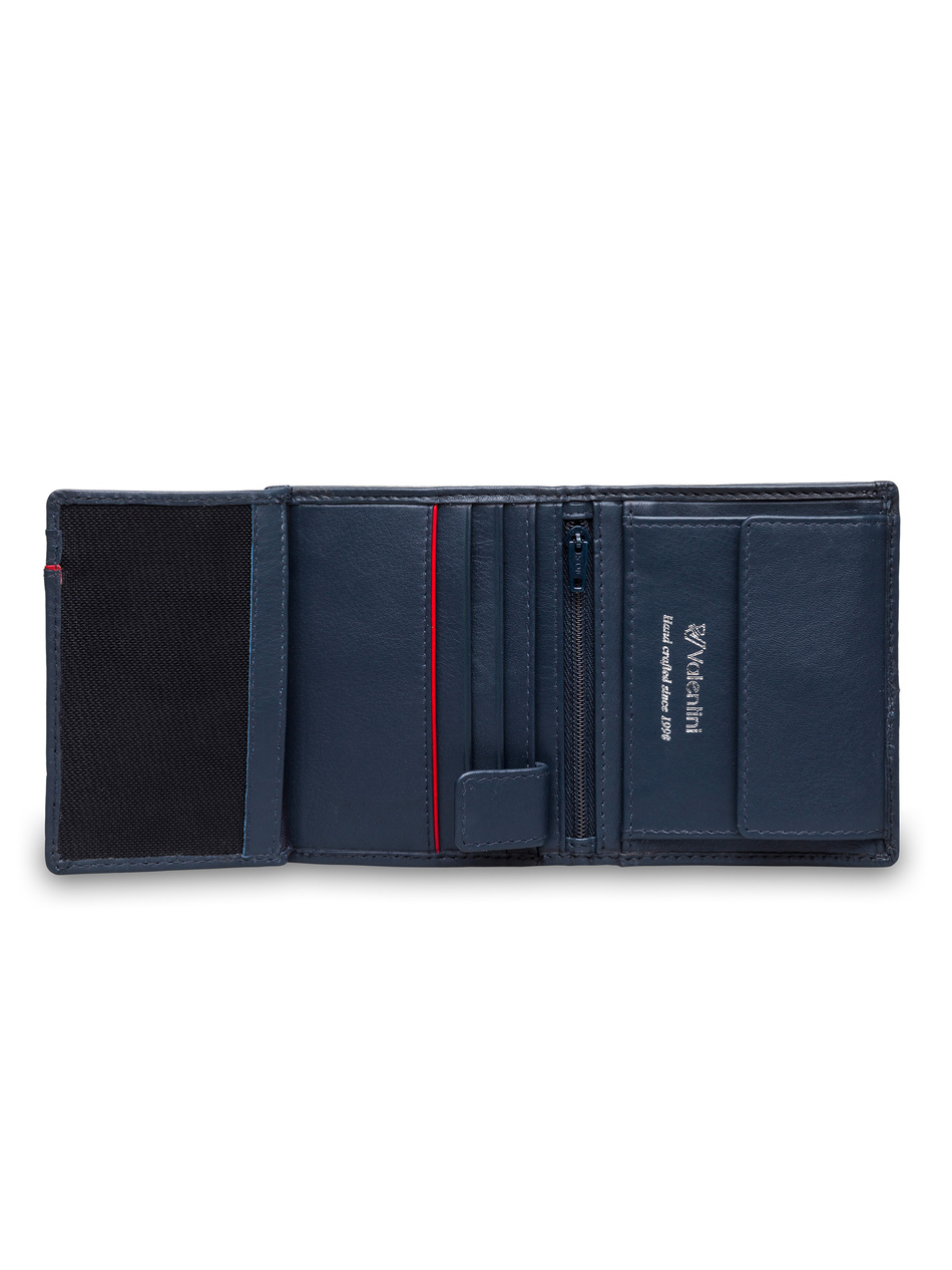 Valentini Black & Red Diamond Herrengeldbörse 213 navy blau