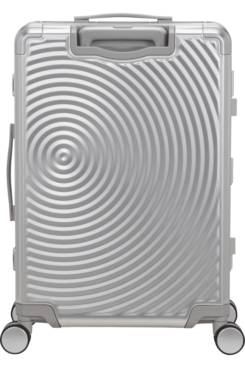 Walizka American Tourister Soundbox Alu 68cm srebrna