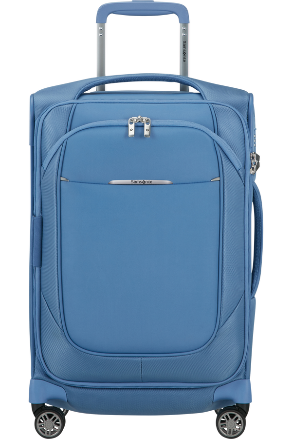 Samsonite Re-Lite 55 cm schmaler Koffer, erweiterbar, blau