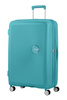 Walizka American Tourister Soundbox 77cm powiększana niebieska