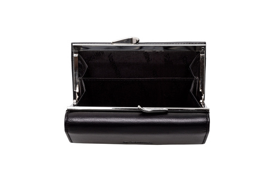 Valentini Metal Sticker Damenbrieftasche 455 schwarz