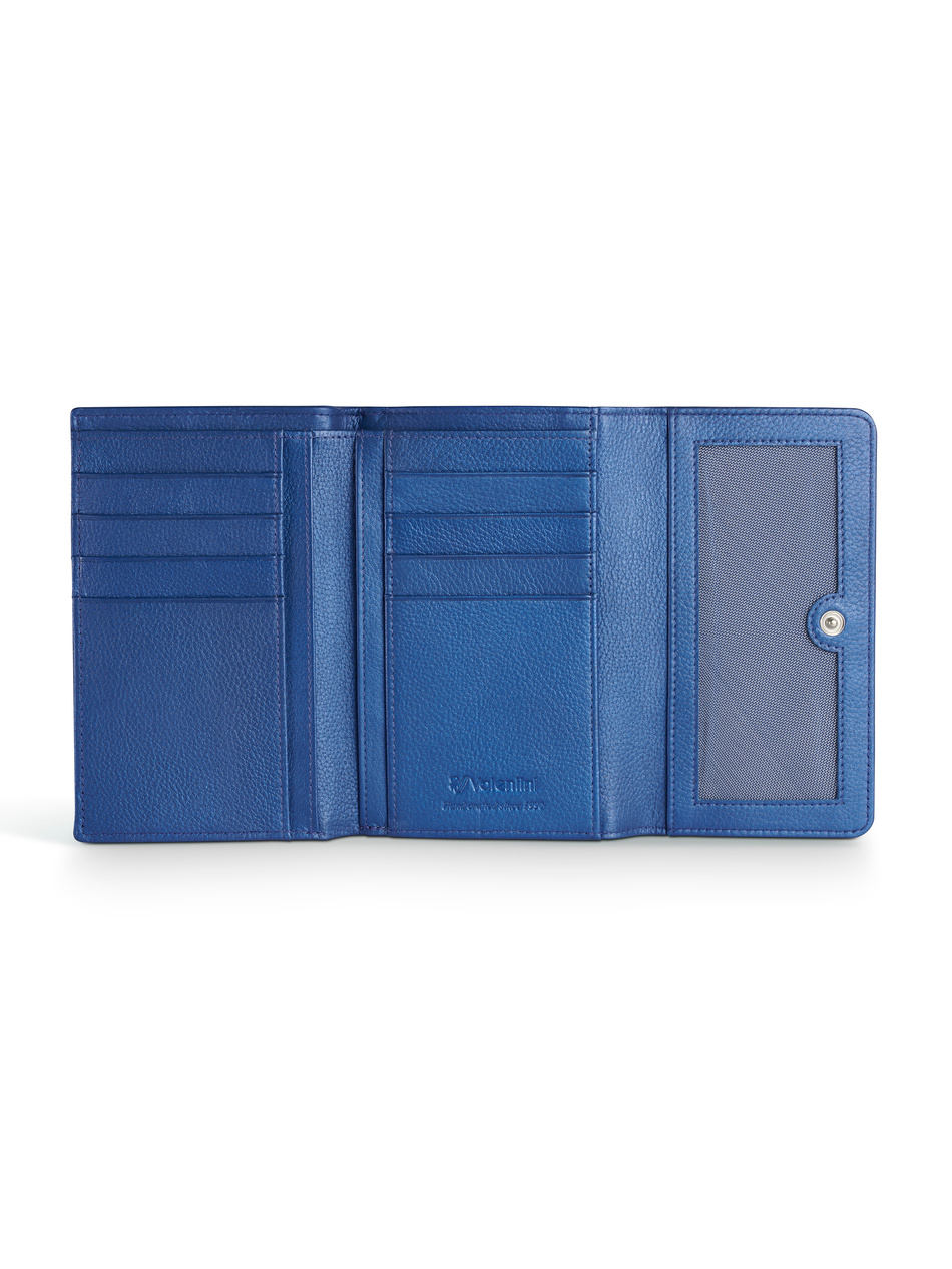 Valentini Damengeldbörse Metallic P62 blau