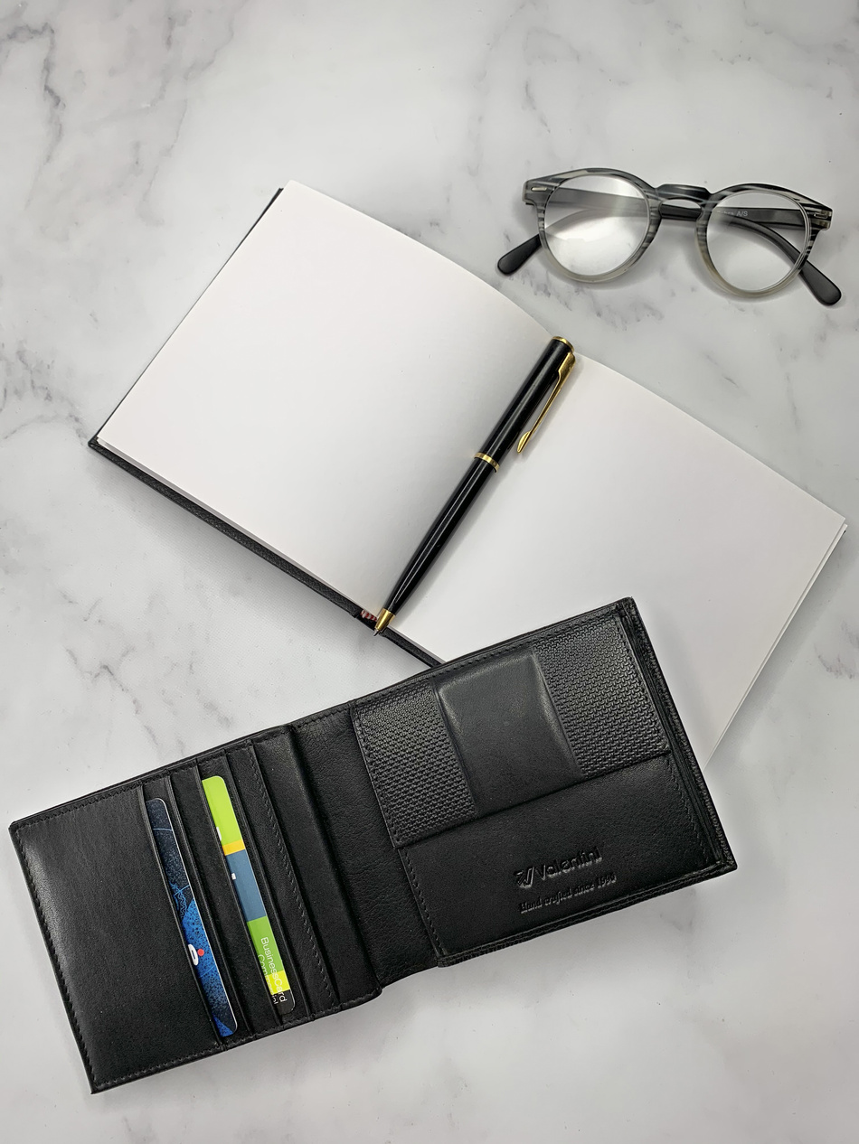 Valentini Herrengeldbörse Eibe 929 schwarz