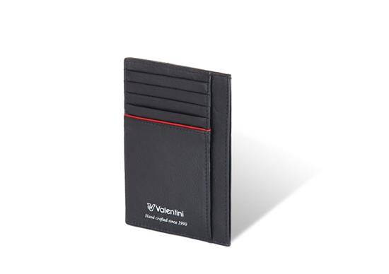 Dokumententasche aus Leder (Reiseetui) Black&Red Diamond 321