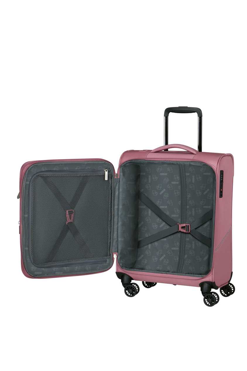 Walizka kabinowa American Tourister Summerride 55cm powiększana różowa