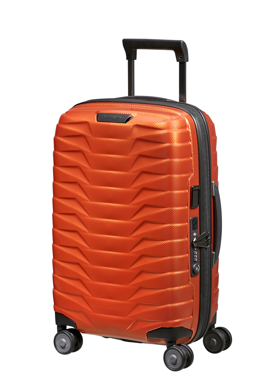  Samsonite Proxis 55cm Kabinenkoffer, erweitert, orange