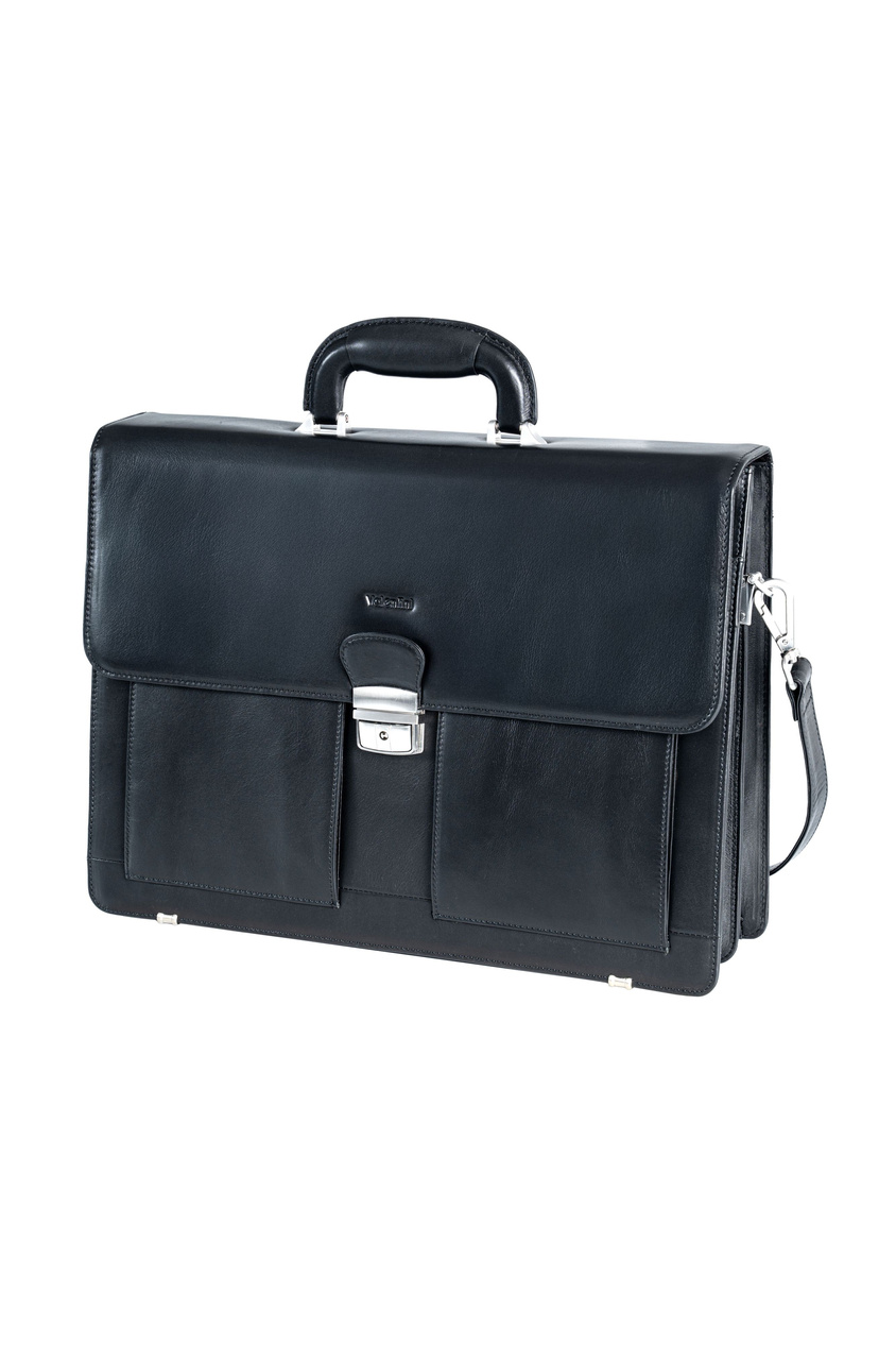 Valentini Ambassador 606 Aktentasche aus Leder, schwarz