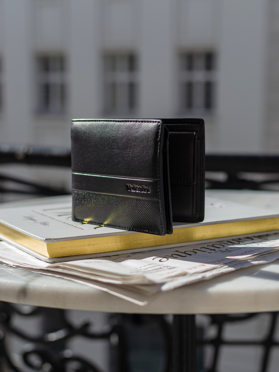 Valentini Herrengeldbörse Eibe 901 schwarz