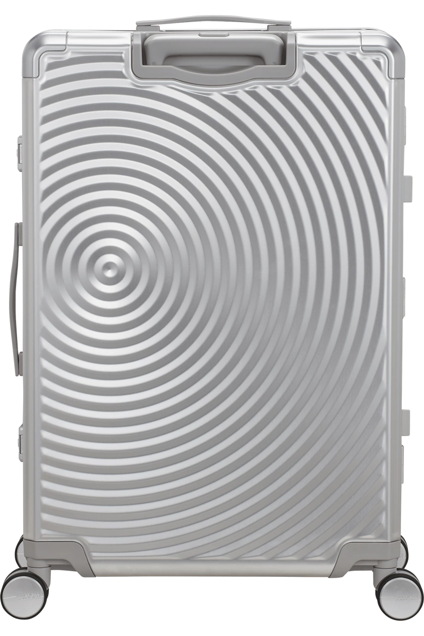 Walizka American Tourister Soundbox Alu 77cm srebrna