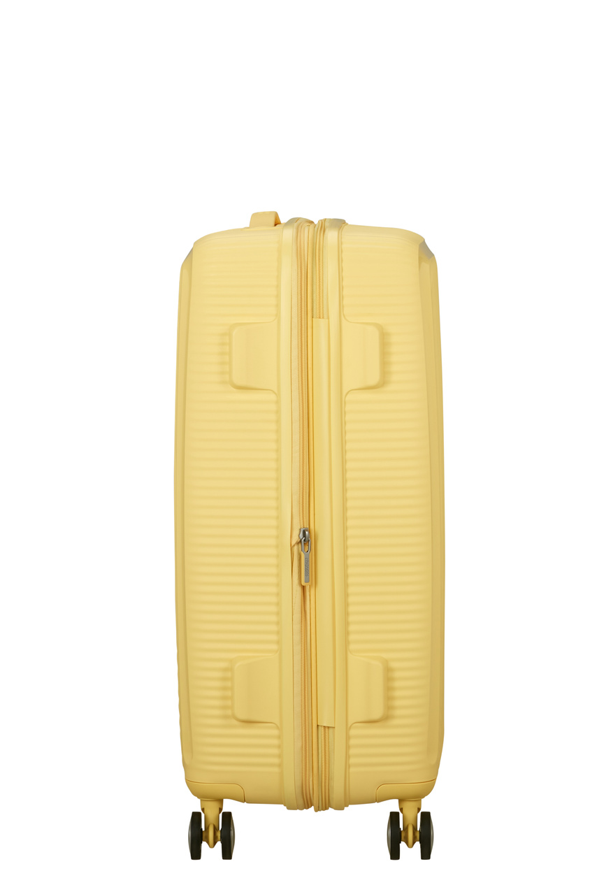 Walizka American Tourister Soundbox 67cm powiększana żółta jasna