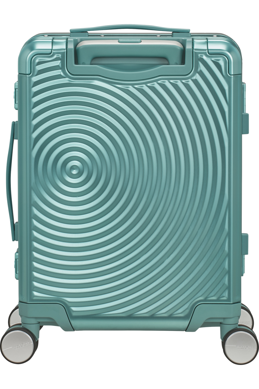 American Tourister Soundbox Alu 55cm türkis Kabinenkoffer