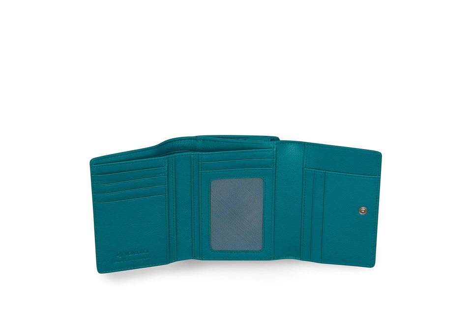 Valentini Damengeldbörse Metallic P62 blau