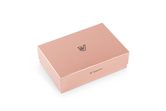 Valentini Damengeldbörse Metallic 123 silber