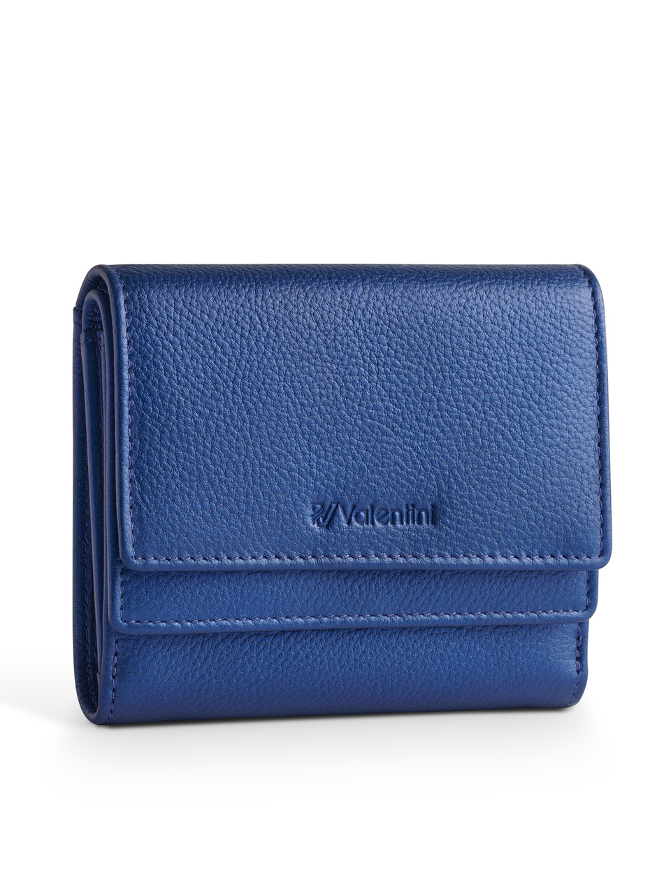 Valentini Damengeldbörse Metallic 503 blau