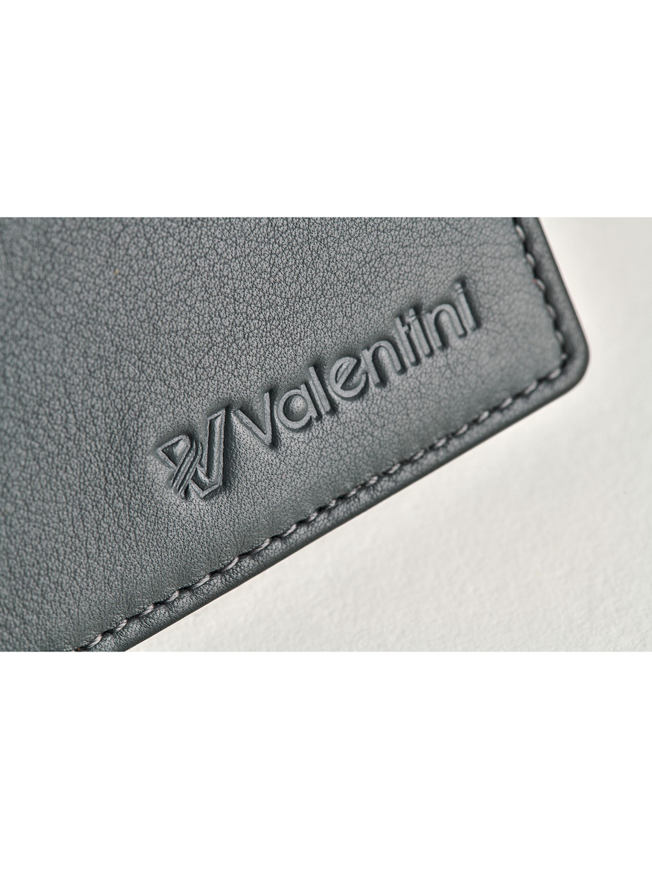 Valentini Black&Red Diamond Herrengeldbörse 213 grau