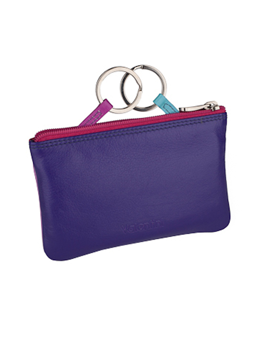 Schlüsseletui mit 2 Schlüsselringen Valentini Colors