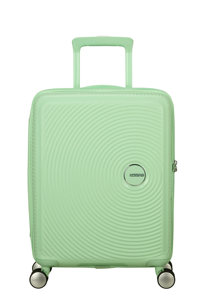 Walizka kabinowa American Tourister Soundbox 55cm powiększana zielona jasna